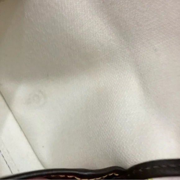 Dooney and Bourke signature db black tan wristlet clutch bag - Picture 9 of 9